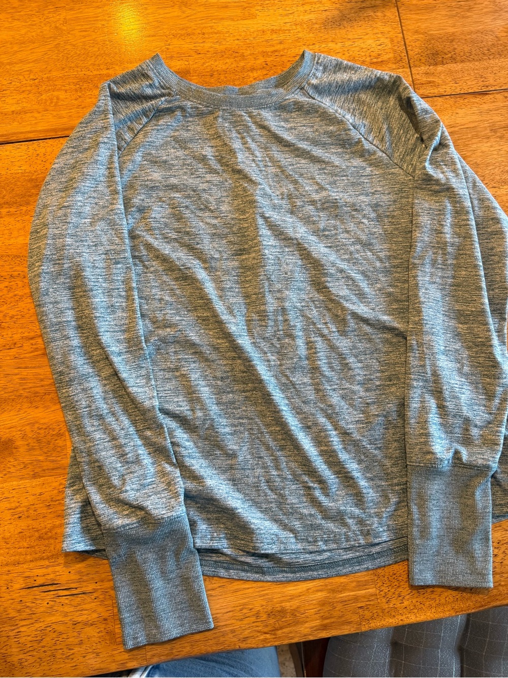 Avia Heathered Teal Crewneck Top